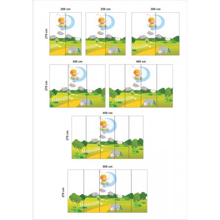 Αυτοκόλλητη ταπετσαρία - Μουσικά προβατάκια
