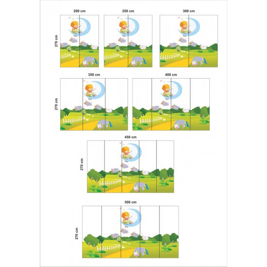 Αυτοκόλλητη ταπετσαρία - Μουσικά προβατάκια Αυτοκόλλητη ταπετσαρία - Μουσικά προβατάκια
