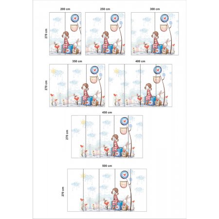 Αυτοκόλλητη ταπετσαρία - Γλυκιά παρέα