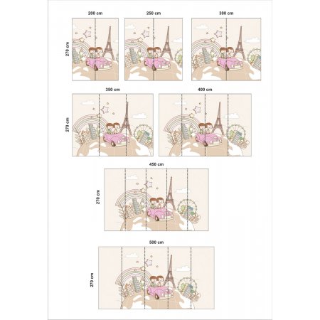 Αυτοκόλλητη ταπετσαρία - Χαρούμενο ταξίδι