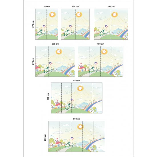 Αυτοκόλλητη ταπετσαρία - Βόλτα με ποδήλατο Αυτοκόλλητη ταπετσαρία - Βόλτα με ποδήλατο