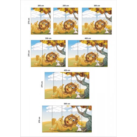 Παιδική Ταπετσαρία - Λιονταράκι βασιλιάς