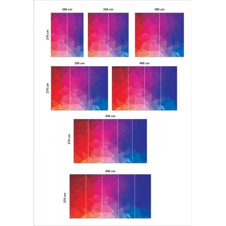 Αυτοκόλλητη Ταπετσαρία - Colored shapes