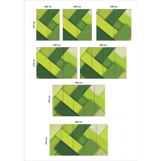 Αυτοκόλλητη Ταπετσαρία - Green Stripes