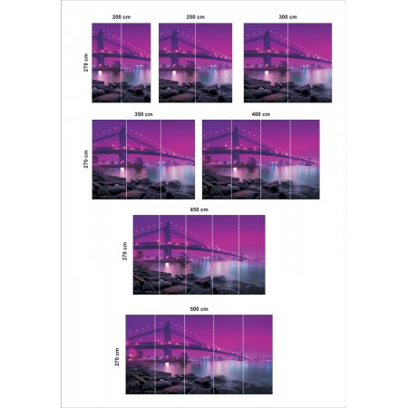 Αυτοκόλλητη Ταπετσαρία - Purple Sky