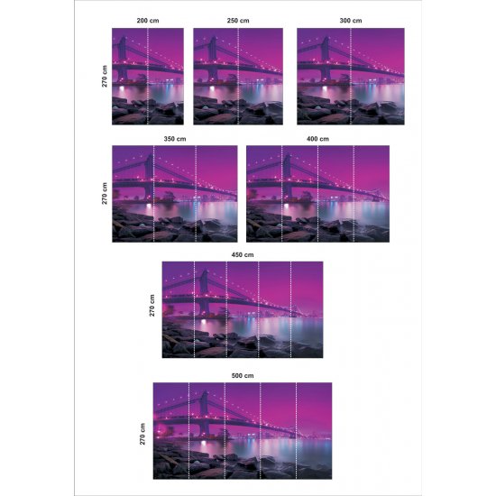 Αυτοκόλλητη Ταπετσαρία - Purple Sky