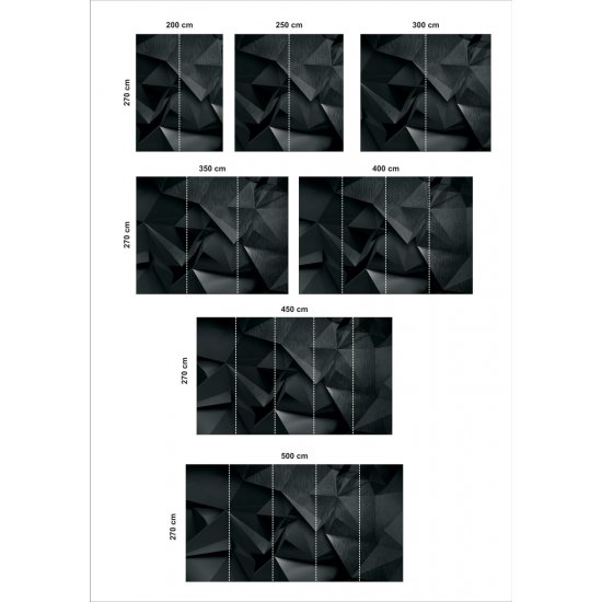 Αυτοκόλλητη Ταπετσαρία - Charcoal shapes