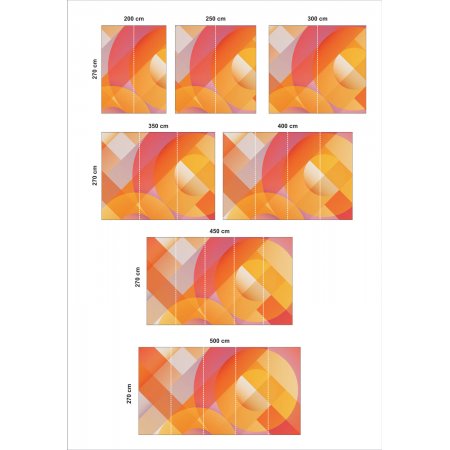 Αυτοκόλλητη Ταπετσαρία - Colorful geometry