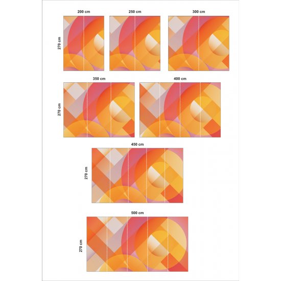 Αυτοκόλλητη Ταπετσαρία - Colorful geometry