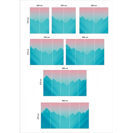 Αυτοκόλλητη Ταπετσαρία - Green pyramids