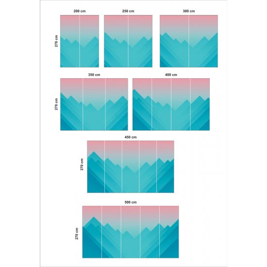 Αυτοκόλλητη Ταπετσαρία - Green pyramids