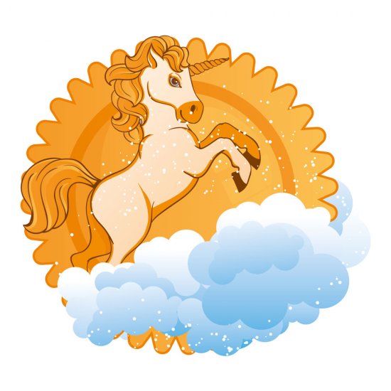 Αυτοκόλλητο τοίχου - Μονόκερος