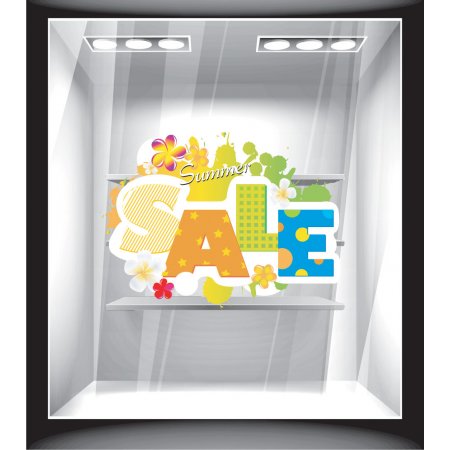 Αυτοκόλλητο εκπτώσεων - Summer sale Αυτοκόλλητο εκπτώσεων - Summer sale