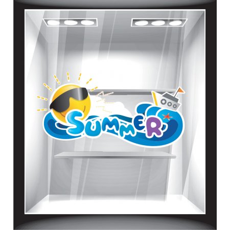 Αυτοκόλλητο εκπτώσεων - Summer Αυτοκόλλητο εκπτώσεων - Summer
