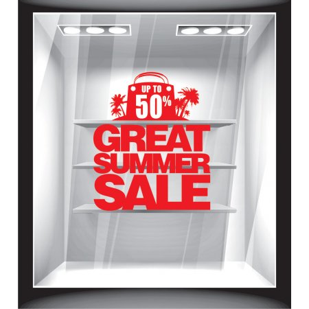 Αυτοκόλλητο εκπτώσεων - Great summer sale Αυτοκόλλητο εκπτώσεων - Great summer sale