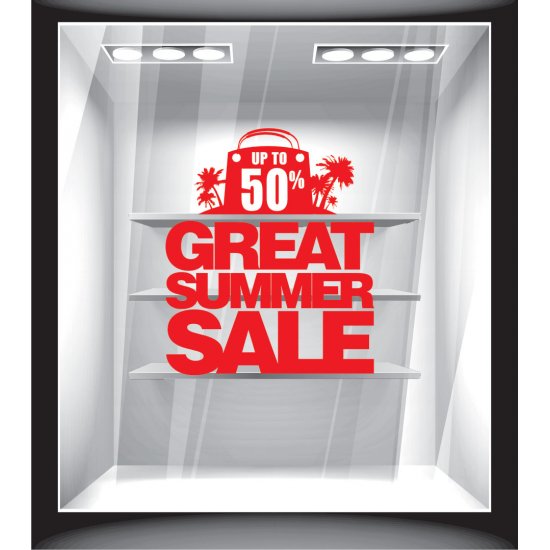 Αυτοκόλλητο εκπτώσεων - Great summer sale