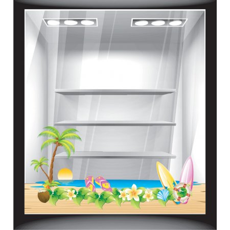 Αυτοκόλλητο βιτρίνας - Παραλία 2 Αυτοκόλλητο βιτρίνας - Παραλία 2