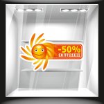 Αυτοκόλλητο εκπτώσεων - Καλοκαιρινές εκπτώσεις ποσοστό