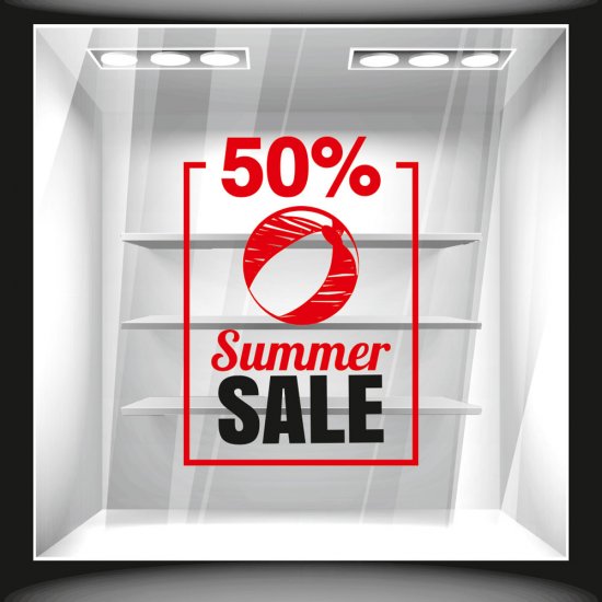 Αυτοκόλλητο εκπτώσεων - Summer sale 9