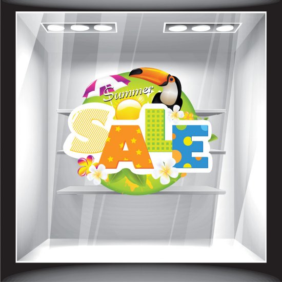 Αυτοκόλλητο εκπτώσεων - Summer Sale 19 Αυτοκόλλητο εκπτώσεων - Summer Sale 19