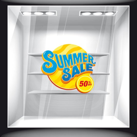 Αυτοκόλλητο εκπτώσεων - Summer Sale 26