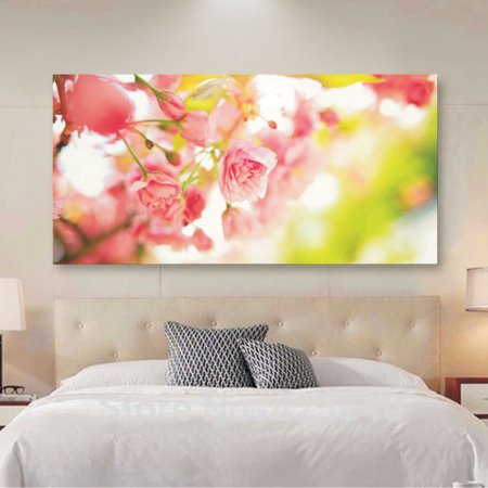 Πίνακας σε καμβά - Ροζ άνθη