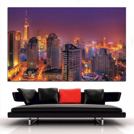 Πίνακας σε καμβά - Πολύχρωμα φώτα Πίνακας σε καμβά - Πολύχρωμα φώτα