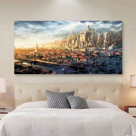 Πίνακας σε καμβά - Φανταστική πόλη