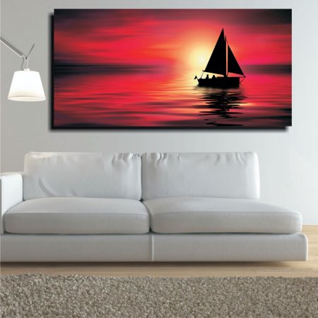 Πίνακας σε Καμβά - Βαρκάδα το Δειλινό Πίνακας σε Καμβά - Βαρκάδα το Δειλινό