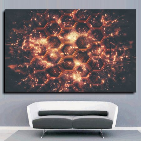 Πίνακας σε Καμβά - Technology Cells