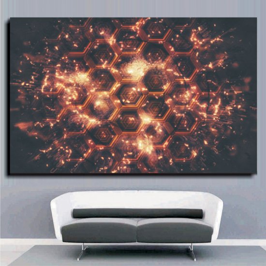 Πίνακας σε Καμβά - Technology Cells