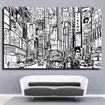 Πίνακας σε Καμβά - New York City Black & White 01