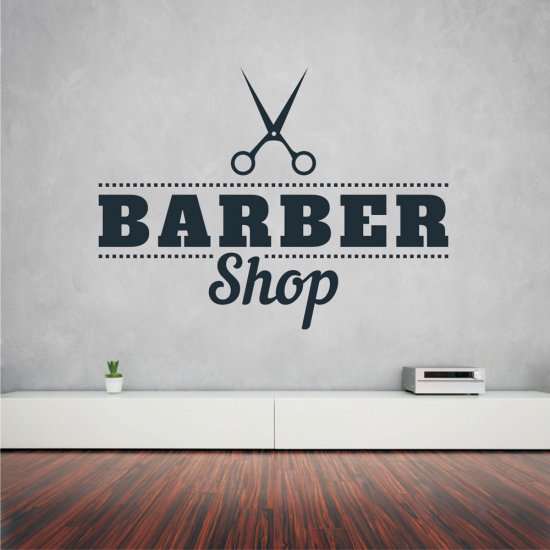 Αυτοκόλλητο τοίχου - Barber Shop 11