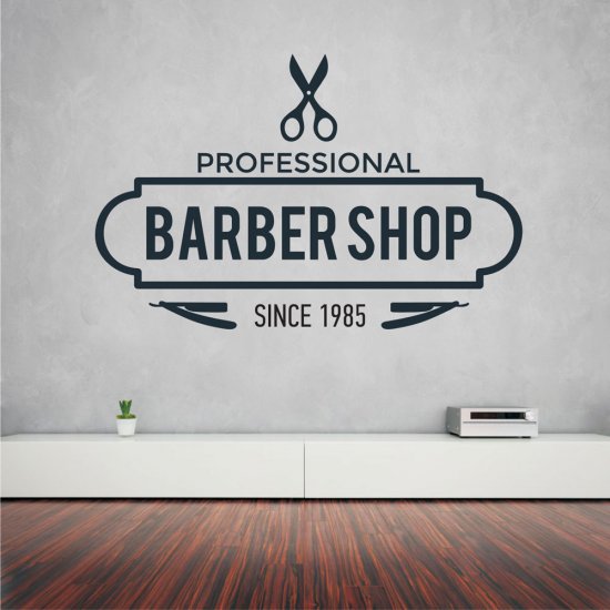 Αυτοκόλλητο τοίχου - Barber Shop 12