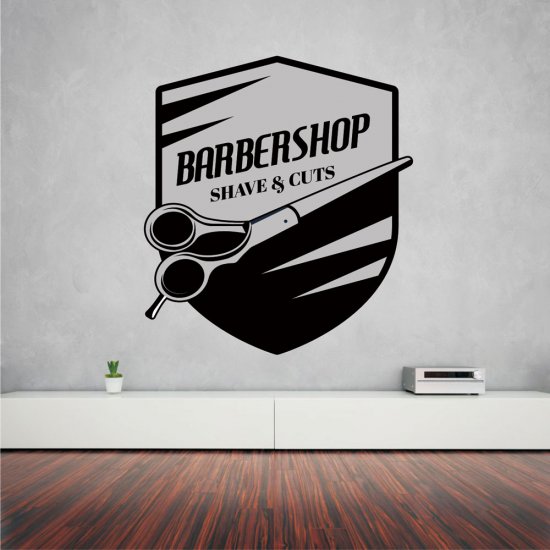 Αυτοκόλλητο τοίχου - Barber Shop 16