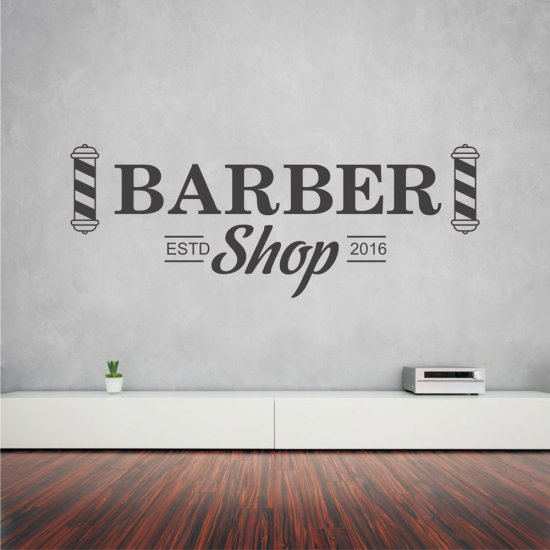 Αυτοκόλλητο τοίχου - Barber Shop 18