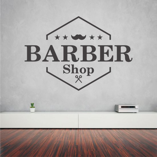 Αυτοκόλλητο τοίχου - Barber Shop 21