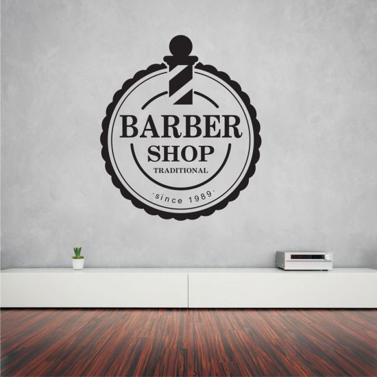 Αυτοκόλλητο τοίχου - Traditional Barber Shop 02 Αυτοκόλλητο τοίχου - Traditional Barber Shop 02