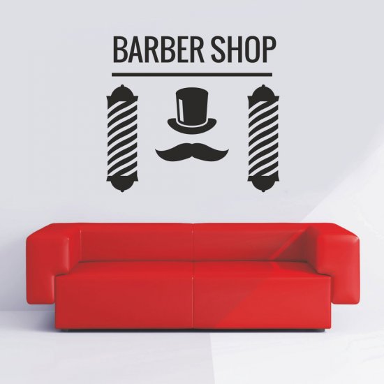 Αυτοκόλλητο τοίχου - Barber Shop 6