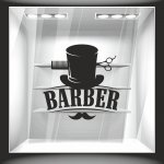 Αυτοκόλλητο βιτρίνας - Barber