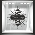 Αυτοκόλλητο βιτρίνας - Barber Shop 3