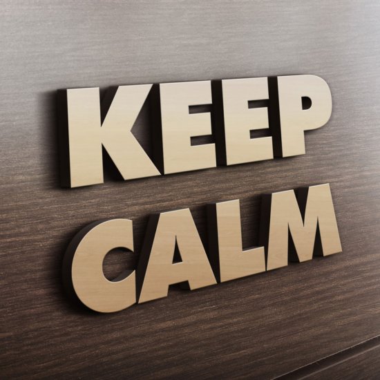 MDF Ξύλινο Σχέδιο - Keep Calm