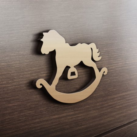 MDF Ξύλινο Σχέδιο - Κουνιστό αλογάκι