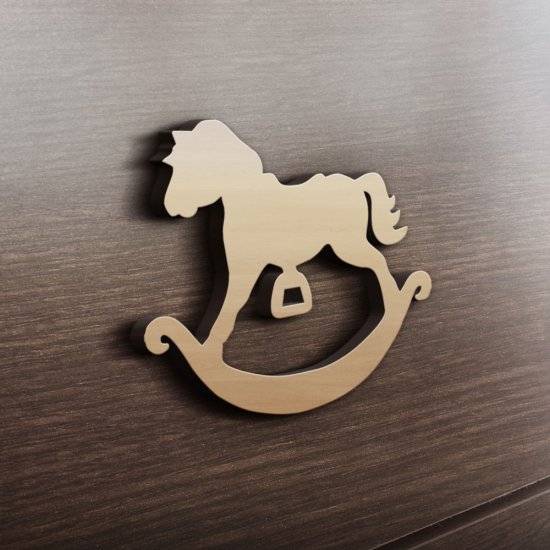 MDF Ξύλινο Σχέδιο - Κουνιστό αλογάκι MDF Ξύλινο Σχέδιο - Κουνιστό αλογάκι