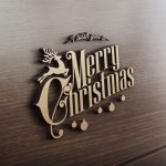 MDF Ξύλινο Σχέδιο - Merry Christmas