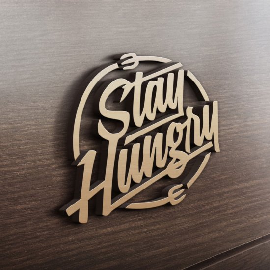 MDF Ξύλινο Σχέδιο - Stay Hungry