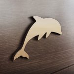 MDF Ξύλινο Σχέδιο - Δελφίνι