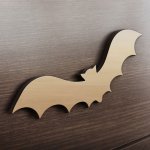 MDF Ξύλινο Σχέδιο - Νυχτερίδα