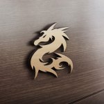 MDF Ξύλινο Σχέδιο - Dragon