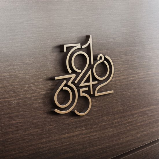 MDF Ξύλινο Σχέδιο - Αριθμοί